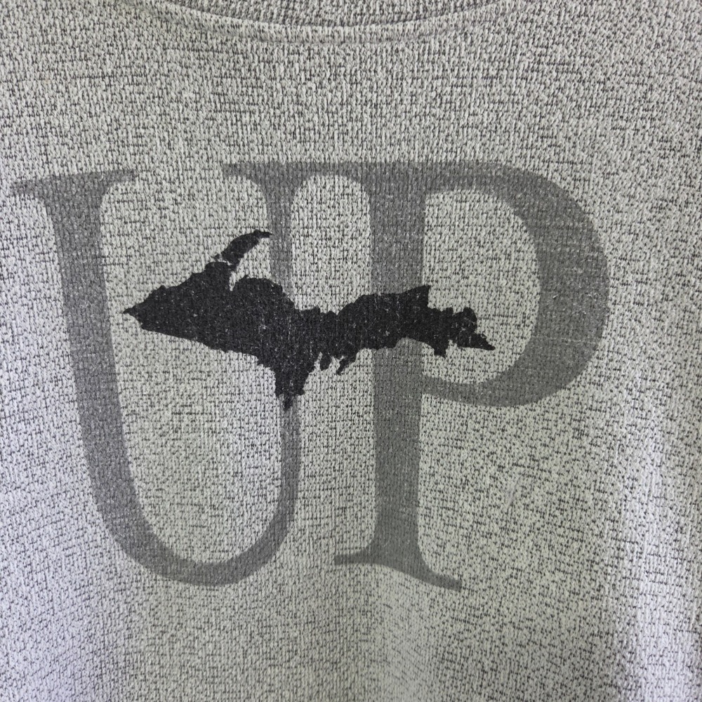 UP Upper Peninsula Sweatshirt Womens Large Gray Avalon Apparel Michigan Graphic - Picture 4 of 8